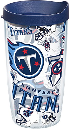 Tervis Made in USA Double Walled NFL Tennessee Titans Insulated Tumbler Cup Keeps Drinks Cold & Hot, 16oz, All Over - 757 Sports Collectibles