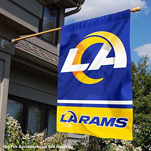 WinCraft Los Angeles Rams New LA Double Sided Banner Flag - 757 Sports Collectibles