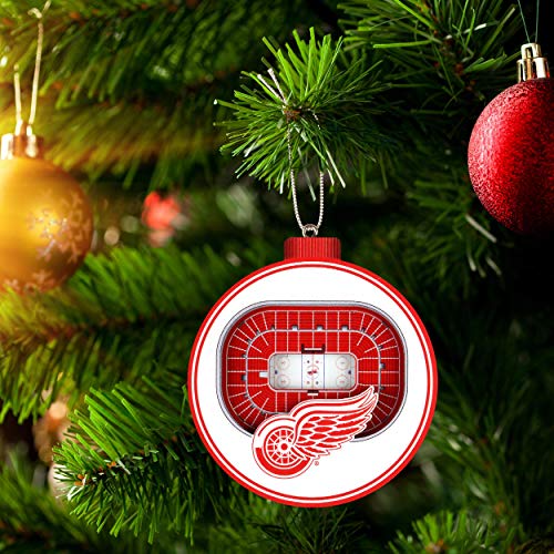 NHL Detroit Red Wings - Joe Louis Arena 3D StadiumView Ornament3D StadiumView Ornament, Team Colors, Large - 757 Sports Collectibles