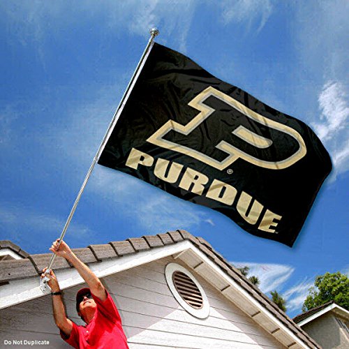 College Flags & Banners Co. Purdue Boilermakers Slanted P Double Sided Flag - 757 Sports Collectibles