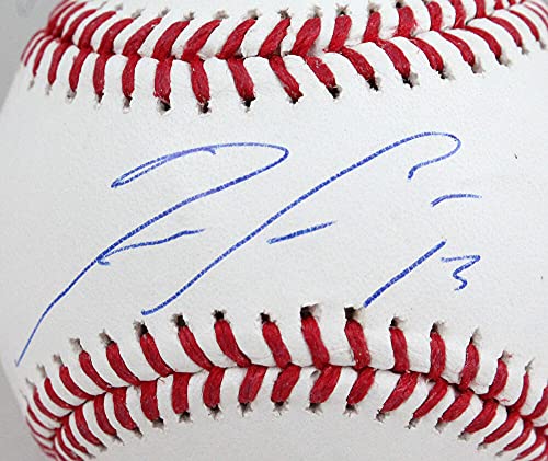 Ronald Acuna Autographed Rawlings OML Baseball w/#- Beckett W Blue - 757 Sports Collectibles