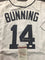 Autographed/Signed Jim Bunning Detroit White Baseball Jersey JSA COA