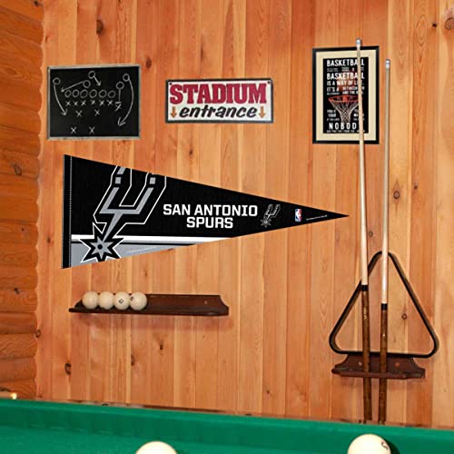 WinCraft San Antonio Spurs Pennant Full Size 12" X 30" - 757 Sports Collectibles