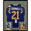 Framed Autographed/Signed Nolan Cromwell 33x42 Los Angeles LA Rams Blue Football Jersey JSA COA