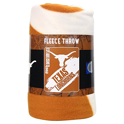 The Northwest Company Texas Longhorns "Painted" Fleece Throw Blanket, 50" x 60" , Orange - 757 Sports Collectibles