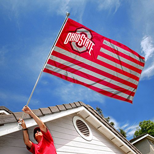 College Flags & Banners Co. Ohio State Buckeyes Stars and Stripes Nation Flag - 757 Sports Collectibles