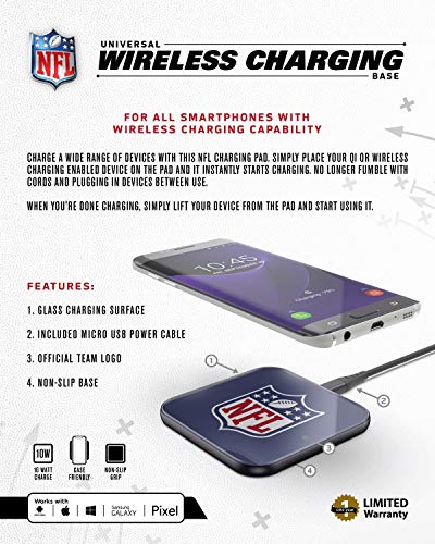 NFL Cleveland Browns Wireless Charging Pad, White - 757 Sports Collectibles