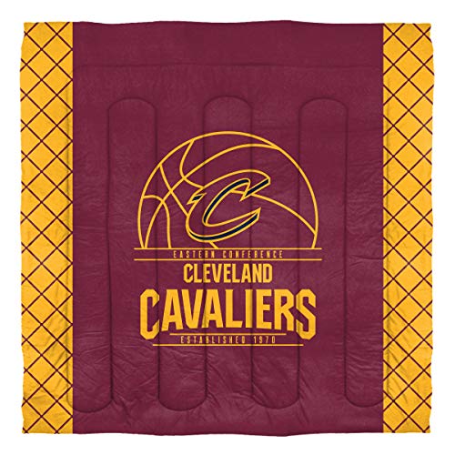 NORTHWEST NBA Cleveland Cavaliers Comforter and Sham Set, Full/Queen, Reverse Slam - 757 Sports Collectibles