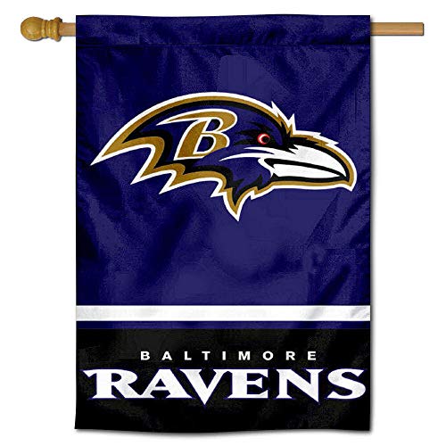 WinCraft Baltimore Ravens Two Sided House Flag - 757 Sports Collectibles