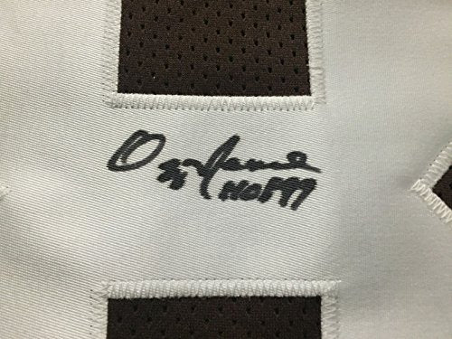 Autographed/Signed Ozzie Newsome"HOF 99" Cleveland Football Brown Jersey JSA COA - 757 Sports Collectibles