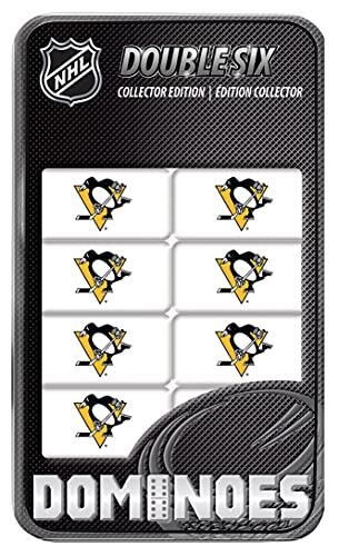 MasterPieces NHL Pittsburgh Penguins Collector Edition Double Six Dominoes - 757 Sports Collectibles