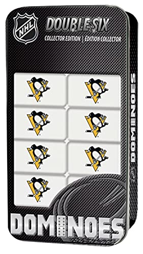 MasterPieces NHL Pittsburgh Penguins Collector Edition Double Six Dominoes - 757 Sports Collectibles