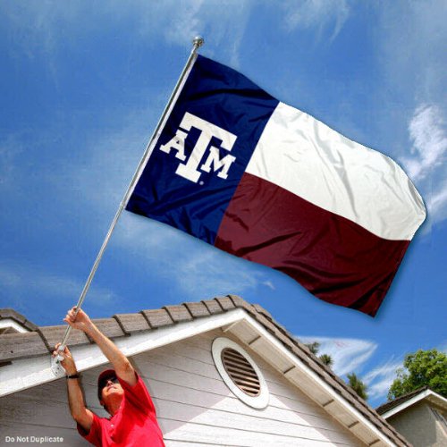 College Flags & Banners Co. Texas A&M Aggies Texas State Flag - 757 Sports Collectibles