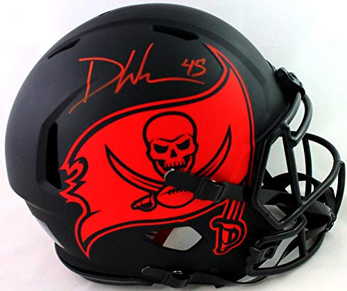 Devin White Signed TB Bucs F/S Eclipse Authentic Helmet w/Insc-Beckett W Red - 757 Sports Collectibles