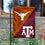 Texas vs. Texas A&M House Divided Garden Flag Banner - 757 Sports Collectibles