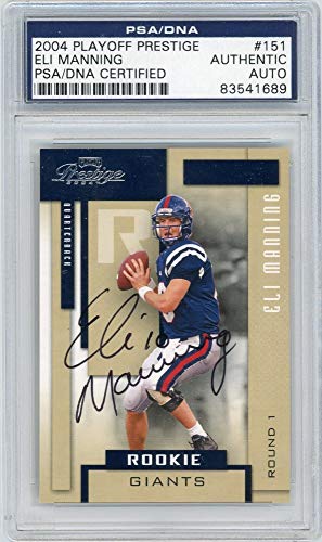 Eli Manning 2004 Playoff Prestige Personal Edition Rookie Autograph PSA/DNA - 757 Sports Collectibles