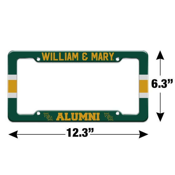 College of William & Mary Alumn License Plate Tag Frame - 757 Sports Collectibles