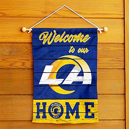 WinCraft Los Angeles Rams Welcome Home Decorative Garden Flag Double Sided Banner - 757 Sports Collectibles