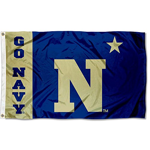 College Flags & Banners Co. US Navy Midshipmen Vegas Gold Flag - 757 Sports Collectibles