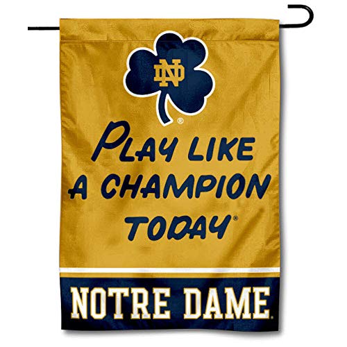 WinCraft Notre Dame Play Like A Champion Garden Flag - 757 Sports Collectibles