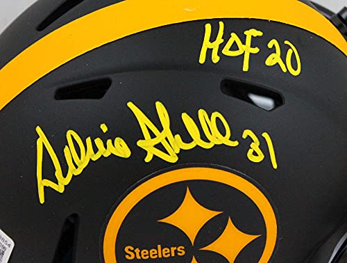 Donnie Shell Signed Steelers Eclipse Speed Mini Helmet w/HOF-Beckett W Hologram Yellow - 757 Sports Collectibles