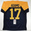 Autographed/Signed Davante Adams Green Bay Retro Blue Football Jersey JSA COA - 757 Sports Collectibles