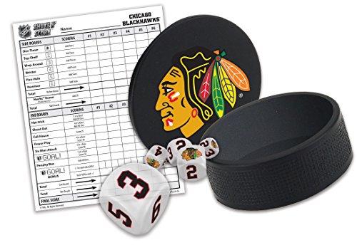MasterPieces NHL Chicago Blackhawks Shake N' Score Travel Dice Game - 757 Sports Collectibles