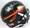 Deion Sanders Signed Florida State Black Schutt Mini Helmet- Beckett W Silver - 757 Sports Collectibles