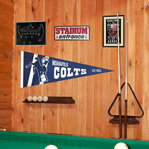 WinCraft Indianapolis Colts Throwback Vintage Retro Pennant Flag - 757 Sports Collectibles