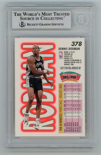 Dennis Rodman 1993-94 Fleer Autographed Card #378 - BAS - 757 Sports Collectibles