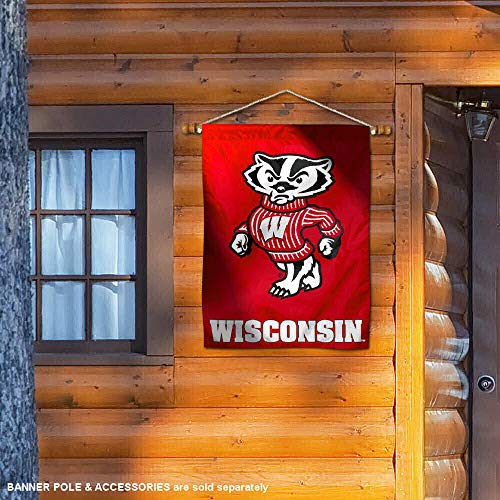 Wisconsin Badgers House Flag Banner - 757 Sports Collectibles