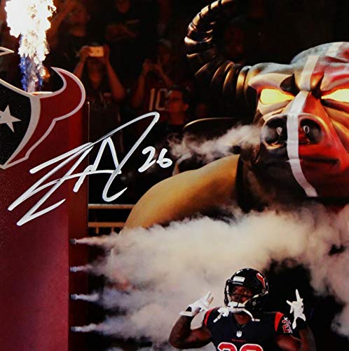 Lamar Miller Signed Houston Texans 8x10 Smoke and Flames PF Photo- JSA W Auth - 757 Sports Collectibles