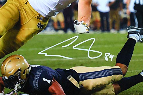 Cole Kmet Signed Chicago Bears Catch Vs Navy 16x20 HM Photo- Beckett W White - 757 Sports Collectibles