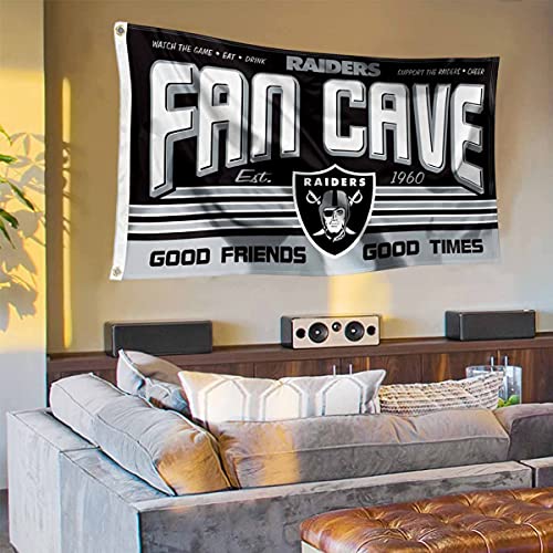 WinCraft Las Vegas Raiders Fan Man Cave Banner Flag - 757 Sports Collectibles
