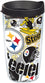 Tervis Made in USA Double Walled NFL® Pittsburgh Steelers Insulated Tumbler Cup Keeps Drinks Cold & Hot, 16oz, All Over - 757 Sports Collectibles