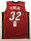 Autographed/Signed Shaquille Shaq O'Neal Miami Red Basketball Jersey JSA COA - 757 Sports Collectibles