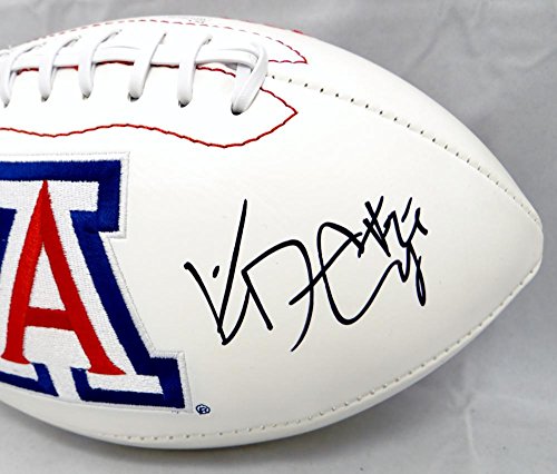 Ka'Deem Carey Bear Down Autographed Arizona Wildcats Logo Football- JSA W Auth - 757 Sports Collectibles