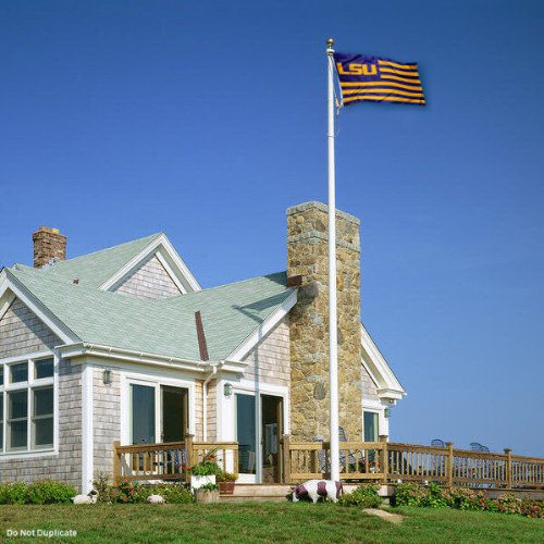 College Flags & Banners Co. Louisiana State LSU Tigers Stars and Stripes Nation Flag - 757 Sports Collectibles