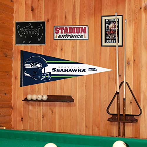 WinCraft Seattle Seahawks Official 30 inch Large Pennant - 757 Sports Collectibles