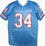 Earl Campbell Autographed Blue Pro Style Stat 4 Jersey With HOF- JSA W Black - 757 Sports Collectibles