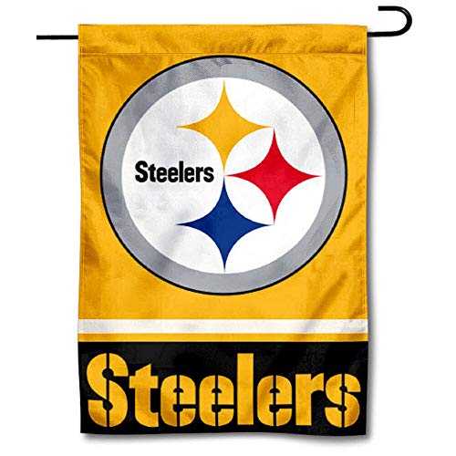 WinCraft Pittsburgh Steelers Gold Double Sided Garden Flag - 757 Sports Collectibles