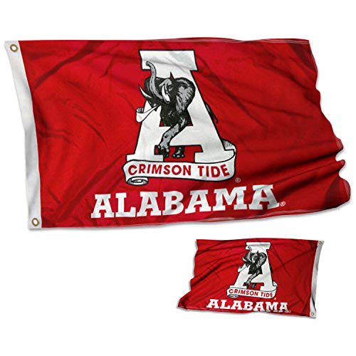 College Flags & Banners Co. Alabama Crimson Tide Vintage Double Sided Flag - 757 Sports Collectibles