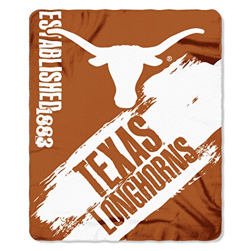 The Northwest Company Texas Longhorns "Painted" Fleece Throw Blanket, 50" x 60" , Orange - 757 Sports Collectibles