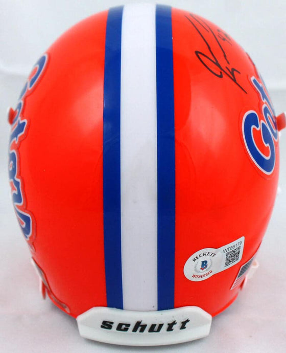 Jevon Kearse Autographed Florida Gators Orange Mini Helmet w/Insc.-Beckett W Hologram - 757 Sports Collectibles