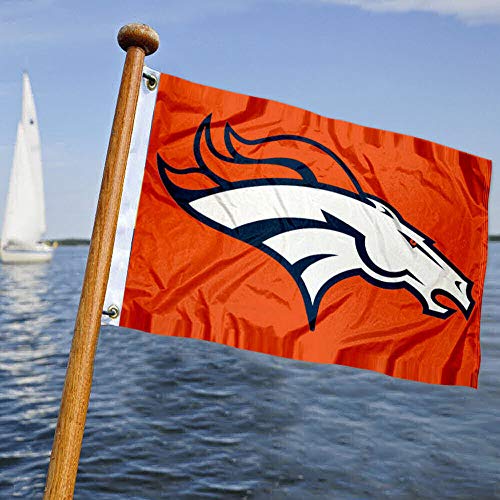 WinCraft Denver Broncos Boat and Golf Cart Flag - 757 Sports Collectibles