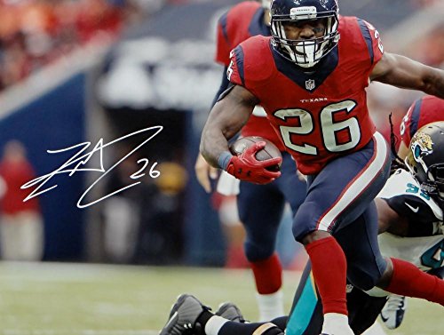 Lamar Miller Autographed Houston Texans 16x20 Battle Red Photo- JSA W Auth - 757 Sports Collectibles