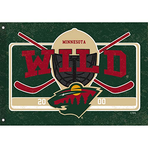 Team Sports America Minnesota Wild Linen Estate Flag - 36 x 52 Inches - 757 Sports Collectibles