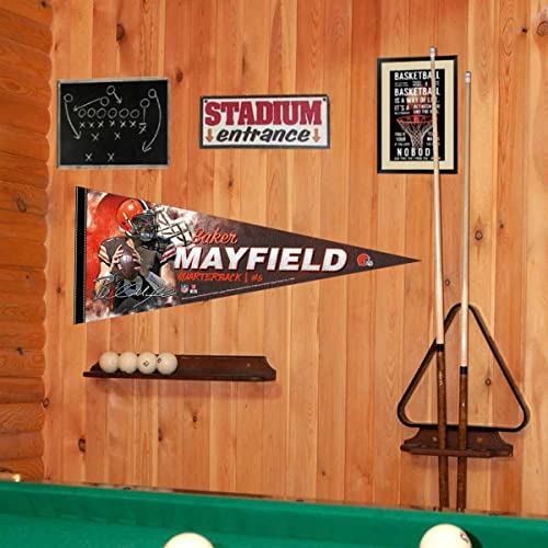 WinCraft Cleveland Browns Mayfield Pennant Banner Flag - 757 Sports Collectibles