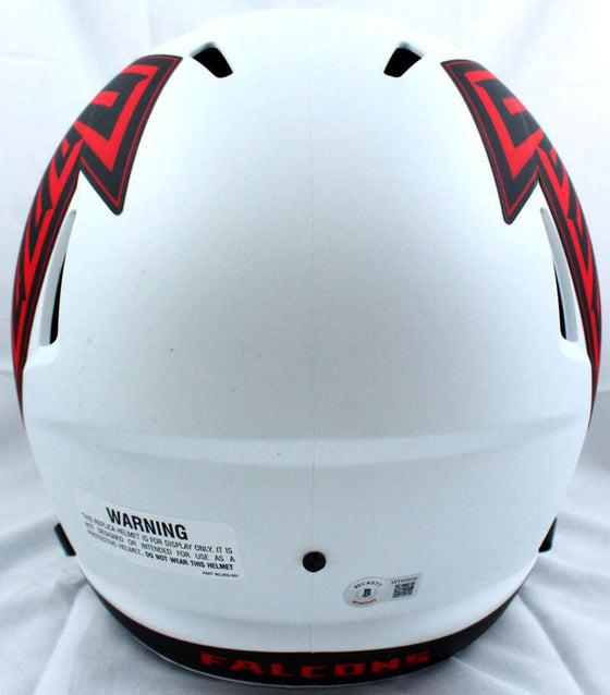 Michael Vick Autographed Atlanta Falcons F/S Lunar Speed Helmet-Beckett W Hologram Red - 757 Sports Collectibles