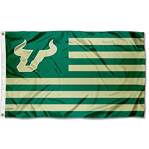 College Flags & Banners Co. South Florida Bulls Stars and Stripes Nation Flag - 757 Sports Collectibles